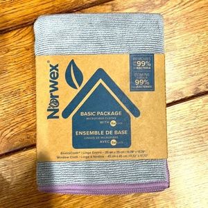 COPY - Norwex EnviroCloth & Window Cloth Basic Package, amethyst/graphite NWT